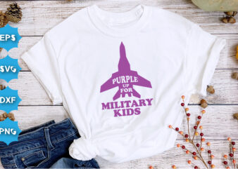 Purple Up For Military Kids, Purple up for military kids dandelion flower vector cancer awareness Month of the Military Child typography t-shirt design veterans shirt