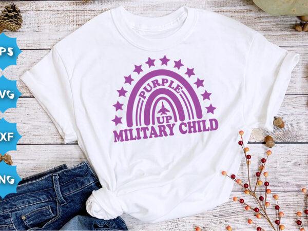 Purple up military child, purple up, military child, military child month, military kids, military, military children, purple, purple up for military kids, purple up day, purple up month, purple up t shirt illustration