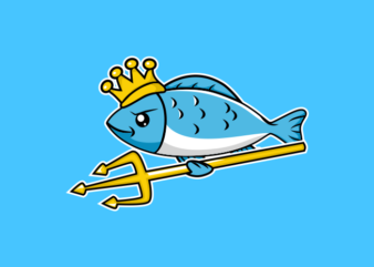 THE KING OF FISH t shirt designs for sale