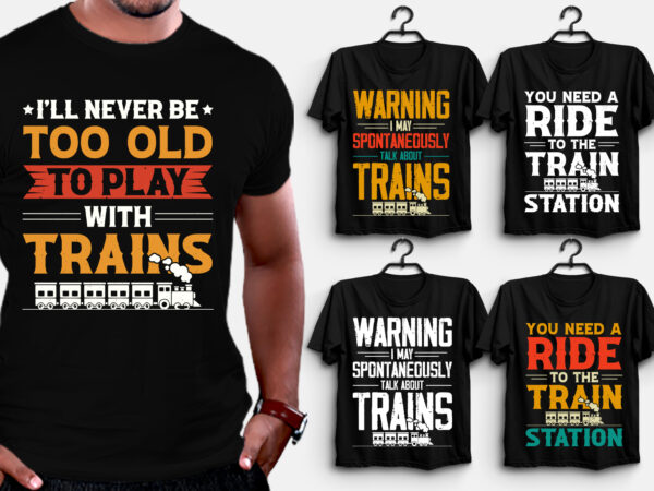 Train t-shirt design png svg eps