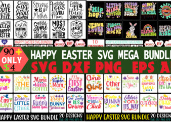 Happy Easter mega SVG Bundle