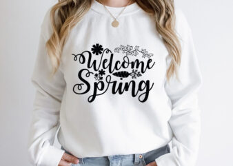 Welcome Spring SVG design, Spring Svg, Spring Svg Bundle, Easter Svg, Spring Design for Shirts, Spring Quotes, Spring Cut Files, Cricut, Silhouette, Svg, Dxf, Png, EpsHappy Easter Car Embroidery Design,