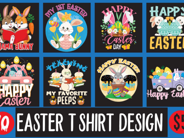 Easter t shirt design bundle, spring svg, spring svg bundle, easter svg, spring design for shirts, spring quotes, spring cut files, cricut, silhouette, svg, dxf, png, epshappy easter car embroidery