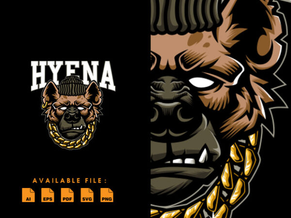 Hyena t shirt design