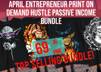 April Entrepreneur Print on Demand Hustle Passive income Bundle
