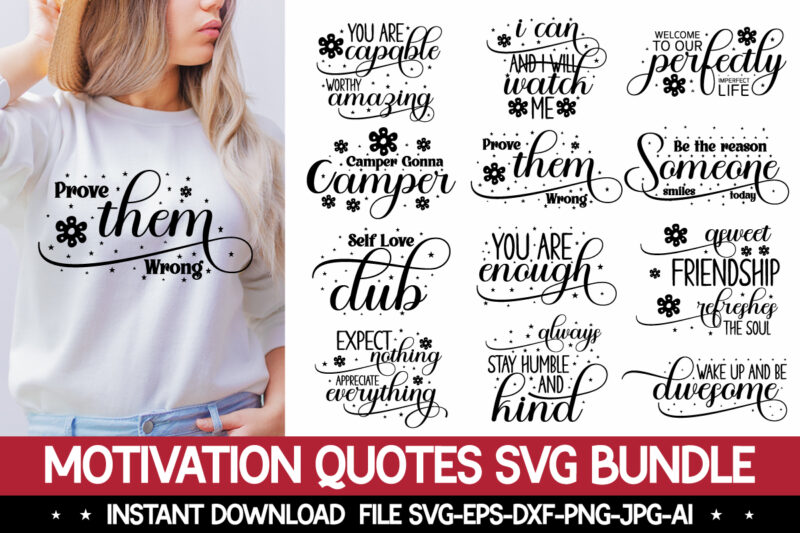 Motivation Quotes Svg Bundle,Motivational Svg Bundle, Positive Quote, Enjoy 50% Off when you Order 3, Saying Svg, Hand Lettered, Svg Dxf Eps Png Files, Funny Quotes Inspirational Quotes Svg Bundle,