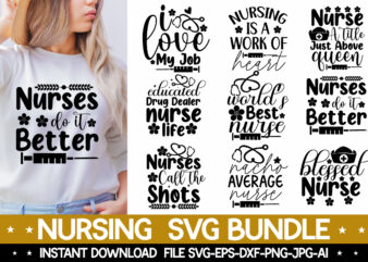 Nursing svg bundle,Motivational Svg Bundle, Positive Quote, Enjoy 50% Off when you Order 3, Saying Svg, Hand Lettered, Svg Dxf Eps Png Files, Funny Quotes Inspirational Quotes Svg Bundle, Motivational