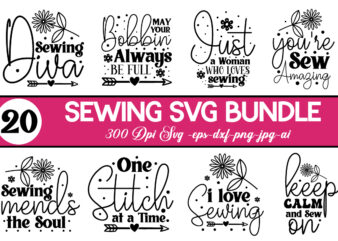 Sewing Svg Bundle t-shirt bundle,Sewing Svg Bundle, Floral Sewing Machine Svg, Floral Scissors Svg, Thread Svg, Sewing SVG Cut Files for Cricut Silhouette, Instant Download Quilters SVG Bundle, Quilting Svg