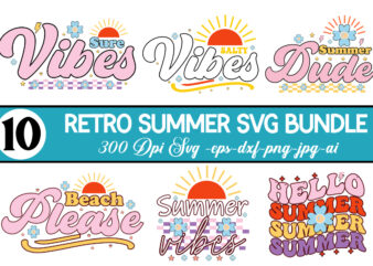 Retro Summer Svg Bundle,Summer Cut Files, Cricut Cut Files, Silhouette Files, Summer Svg, Summer Quote Svg, Summer Saying Svg, Summer Svg Designs, Hello Summer Svg Summer Vacation SVG Bundle, Adventure