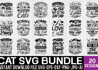 CAT SVG BUNDLE t shirt vector file
