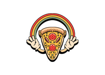 cute pizza cartoon