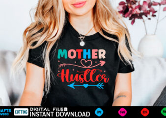 Mother Hustler mom, funny, bumper, pink freud the dark side of your mom, mothers day, meme, psychology, freud, pink freud, cat, comic sans, weird, gen z, gag, car, helmet, laptop, t shirt designs for sale