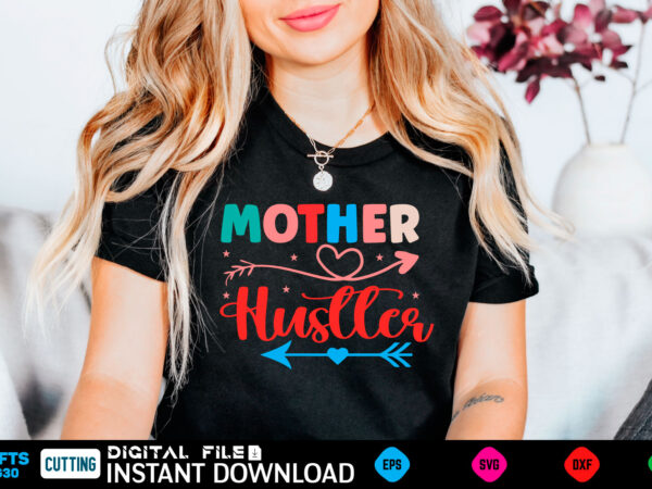 Mother hustler mom, funny, bumper, pink freud the dark side of your mom, mothers day, meme, psychology, freud, pink freud, cat, comic sans, weird, gen z, gag, car, helmet, laptop, t shirt designs for sale