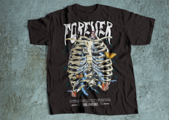 FOREVER is a lie streetwear style t shirt design | soul snatcher t shirt design