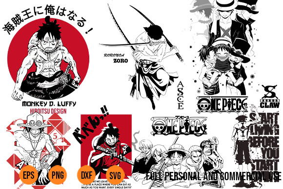 One Piece, Anime Bundle, One Piece Characters, Japanese SVG, PNG,EPS