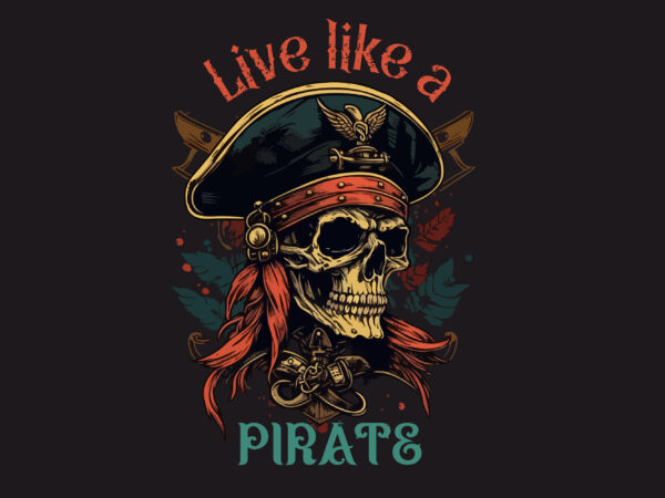 Skull pirate rum vector illustration