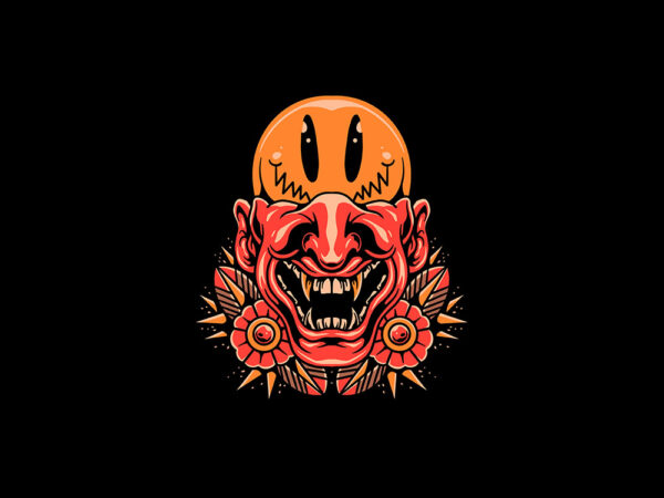 Oni smile t shirt design online