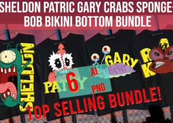 Sheldon Patric Gary Crabs Spongebob Bikini Bottom Bundle
