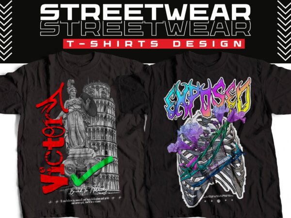 SIX trendy and viral streetwear created in 2023 tshirt design , BEST ...