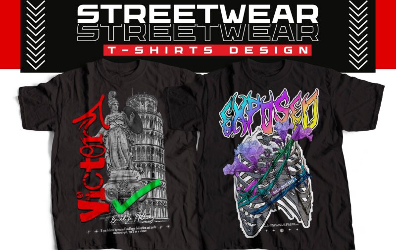 SIX trendy and viral streetwear created in 2023 tshirt design , BEST DEAL BUNDLE T-Shirt Design Bundle, Urban Streetstyle, Pop Culture, Urban Clothing, T-Shirt Print Design, Shirt Design, Retro Design