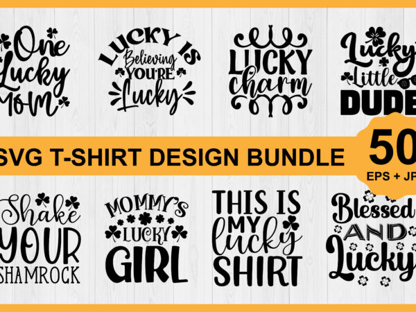 St.patrick’s day shirt design bundle print template, lucky charms, irish, everyone has a little luck typography design shirt print template, typography design for shirt, mugs, iron, glass, stickers, hoodies, pillows,