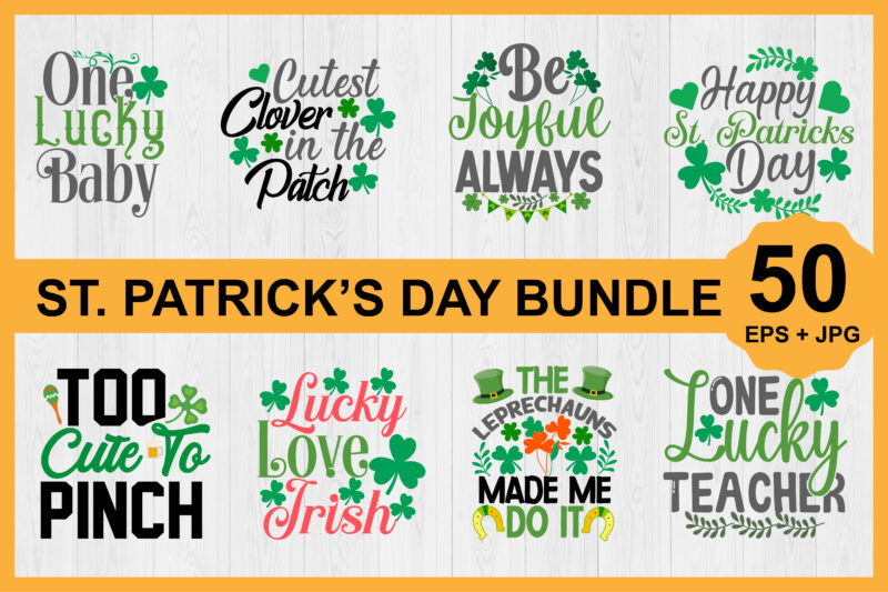 St.Patrick's Day Shirt Bundle Print Template, Lucky Charms, Irish, everyone has a little luck Typography Design Shirt Print Template, Typography Design For Shirt, Mugs, Iron, Glass, Stickers, Hoodies, Pillows, Phone