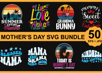 Happy Mother’s day SVG shirt design bundle print template, typography design for mom mommy mama daughter grandma girl women aunt mom life child best mom adorable shirt