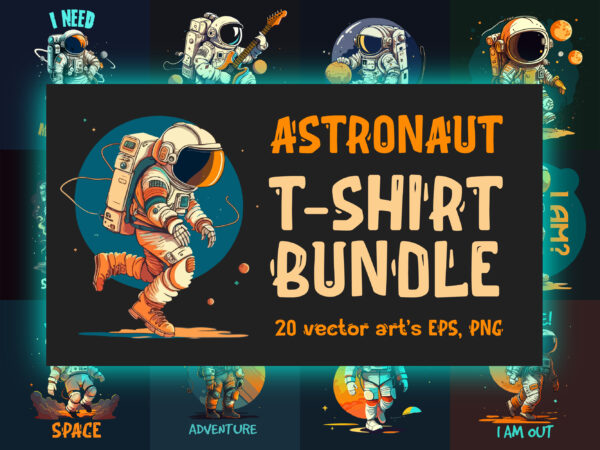 Astronaut t-shirt bundle