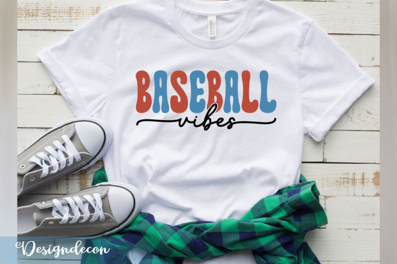 Baseball mom game day quotes retro groovy sublimation bundle svg t shirt vector file