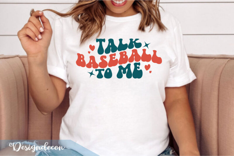 Baseball mom game day quotes retro groovy sublimation bundle svg t shirt vector file