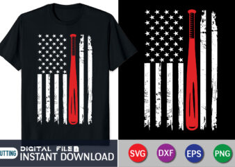 American Flag Baseball Dad T-Shirt, American Flag Baseball, Father’s Day Gift, Happy Father’s Day, Baseball Team, Patriotic Baseball T-Shirt, baseball american flag svg, usa baseball svg, usa baseball flag, baseball