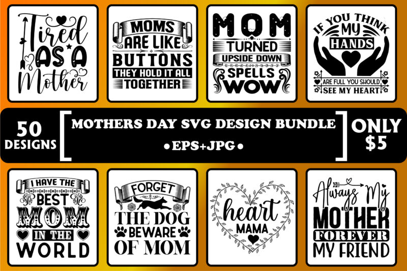 Mother’s day t-shirt design bundle print template, typography design for mom mommy mama daughter grandma girl women aunt mom life child best mom adorable shirt