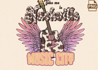 Western Nasville Music City Png t shirt design for sale