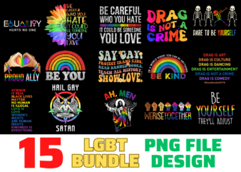 15 LGBT shirt Designs Bundle For Commercial Use, LGBT T-shirt, LGBT png file, LGBT digital file, LGBT gift, LGBT download, LGBT design