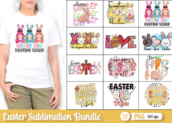 Easter sublimation bundle, easter png