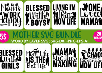 Mother svg bundle t shirt designs for sale