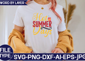 Hot Summer Days SVG Cut File