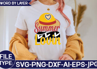 Summer Lovin SVG Cut File t shirt template vector