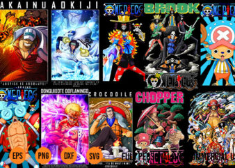 Anime png Bundle One Piece Characters Bootleg Design Bundle 21 File