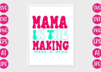 Mama in the making t-shirt design