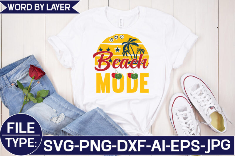 Beach Mode SVG Cut File