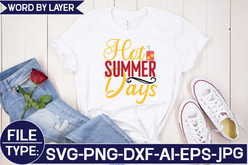 Hot Summer Days SVG Cut File
