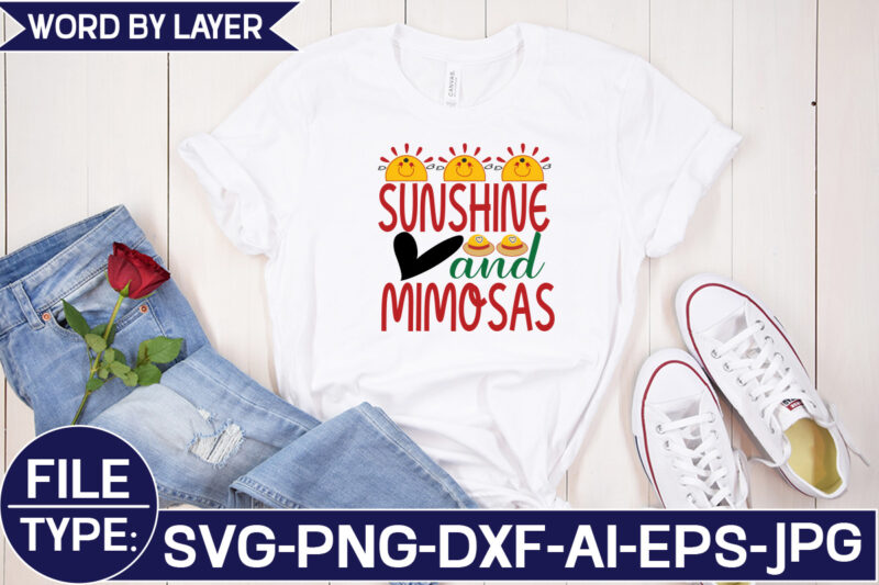 Sunshine and Mimosas SVG Cut File