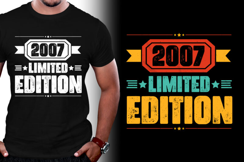 2007 Limited Edition Birthday T-Shirt Design