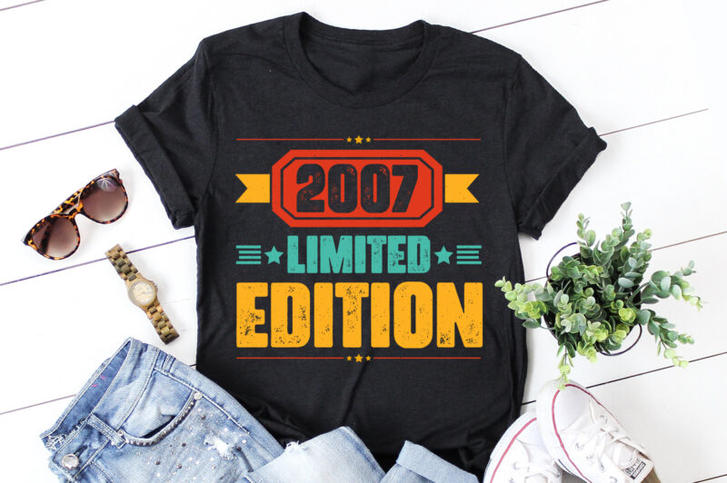 2007 Limited Edition Birthday T-Shirt Design