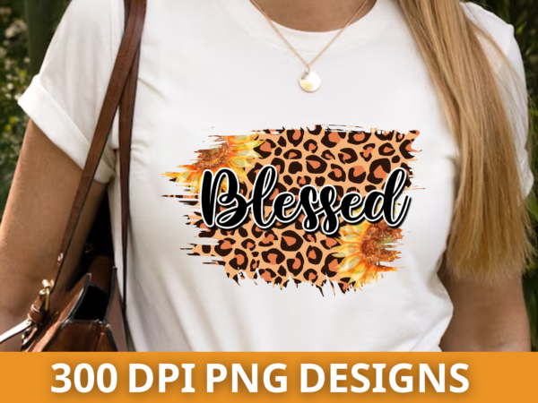 Blessed,sunflower png design
