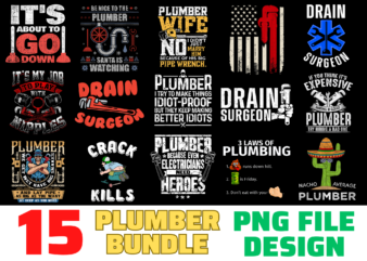 15 Plumber Shirt Designs Bundle For Commercial Use, Plumber T-shirt, Plumber png file, Plumber digital file, Plumber gift, Plumber download, Plumber design