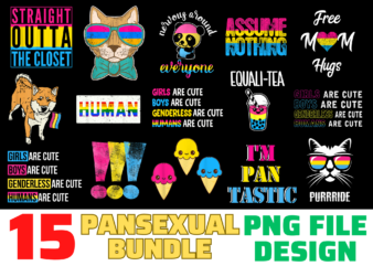 15 Pansexual Shirt Designs Bundle For Commercial Use, Pansexual T-shirt, Pansexual png file, Pansexual digital file, Pansexual gift, Pansexual download, Pansexual design