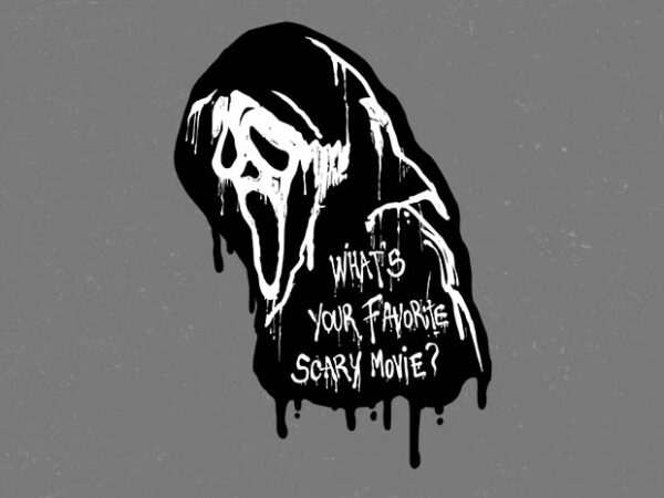 Ghostface graffiti t shirt design template