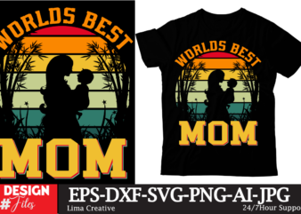 Worlds Best Mom T-shirt Design,Mom Girls T-Shirt Design, Mom Girls SVG Cut File, Blessed Mom Sublimation Design,Mother’s Day Sublimation PNG Happy Mother’s Day SVG . MOM SVG Bundle ,Happy Mother’s